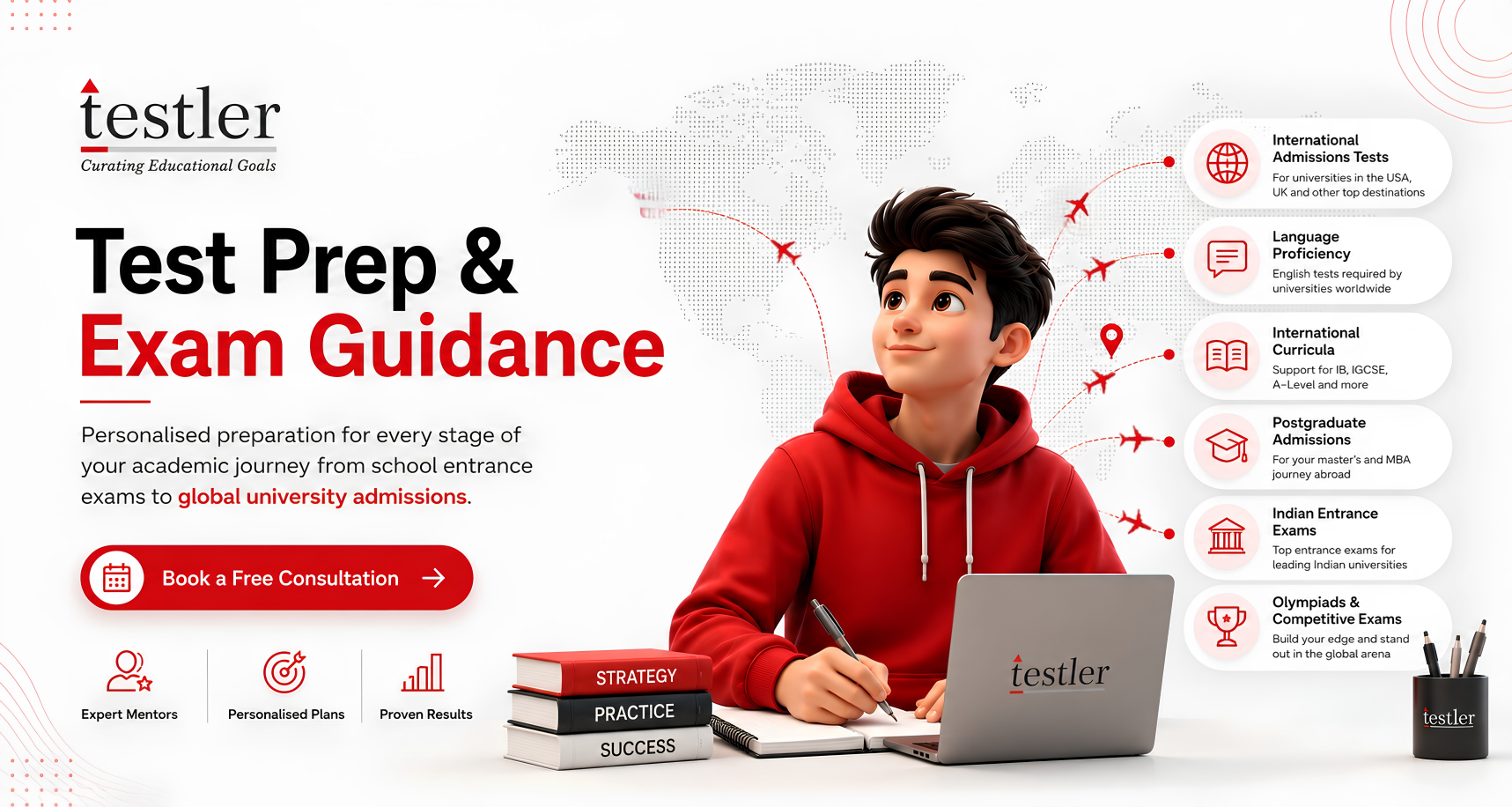 Test Prep & Exam Guidance - Hero banner