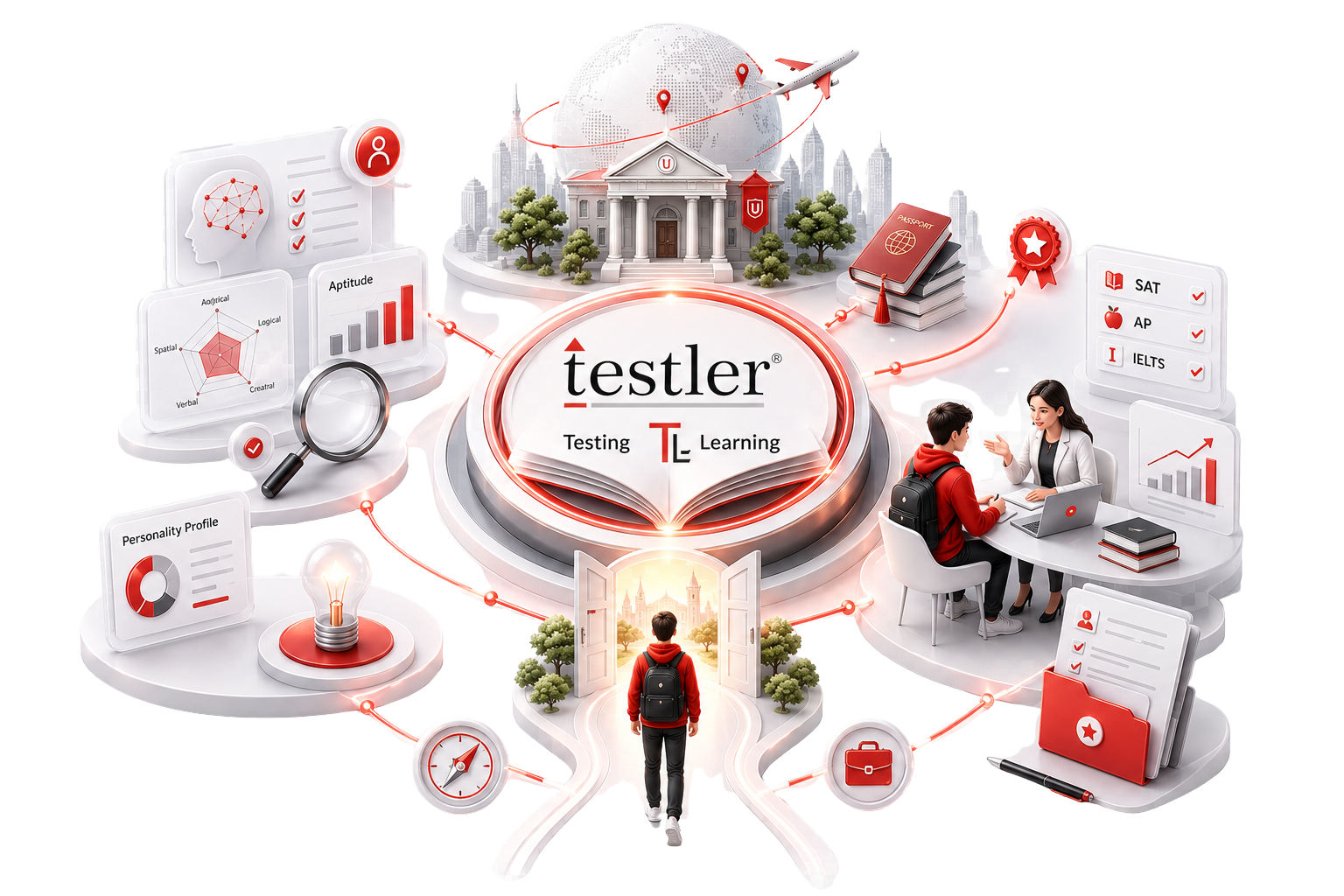Testing, Learning and Guidance
